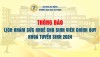 TB Lịch khám sức khỏe cho sinh viên chính quy khóa tuyển sinh 2024