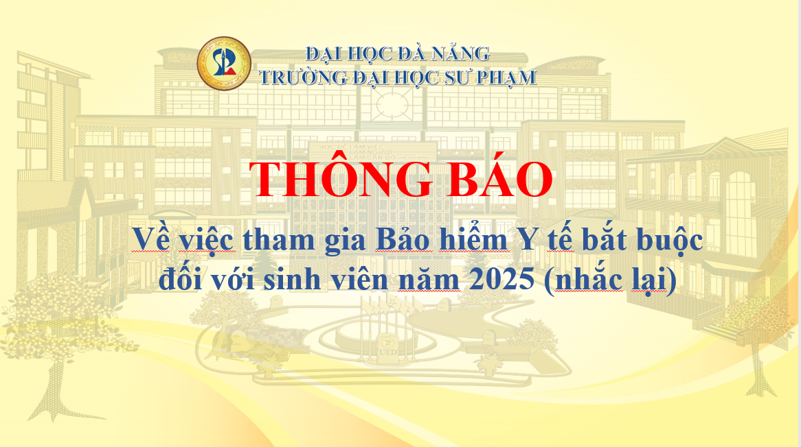 [THÔNG BÁO] Tham gia Bảo hiểm Y tế bắt buộc đối với sinh viên năm 2025 (nhắc lại)